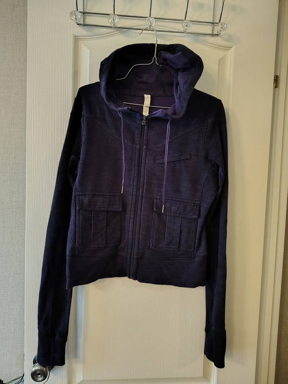 lululemon athletica Deep Purple Hooded Utility Zip Jacket